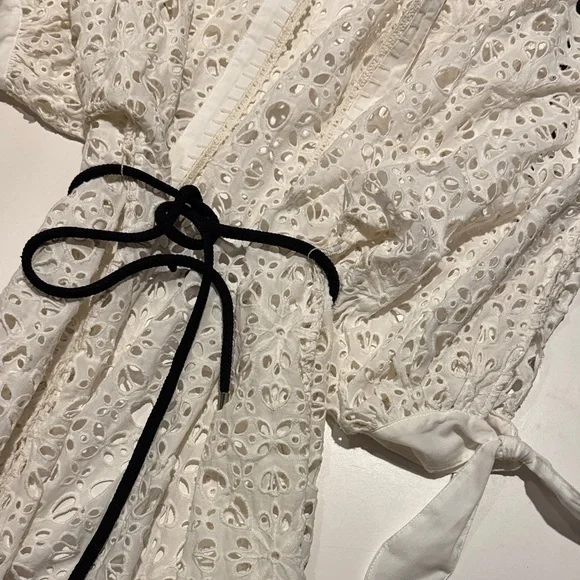 Zara White Lace Swim Coverup - Picture 3 of 4